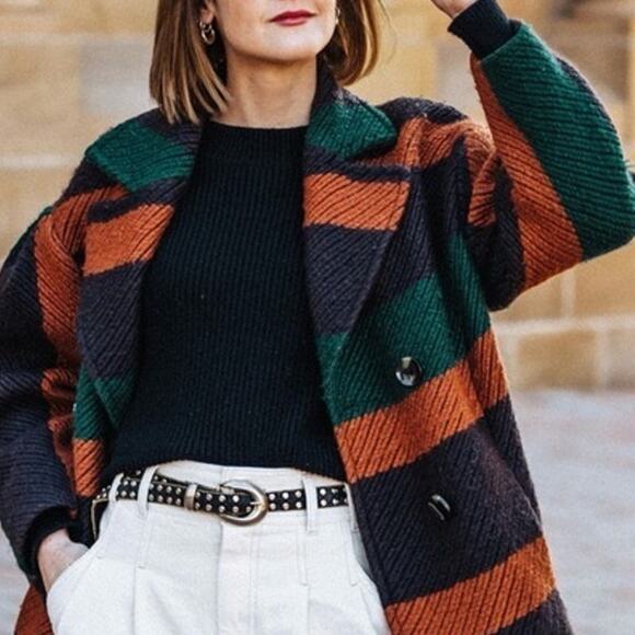 Ulla Johnson Woven Striped Emery Jacket Size Small‎ - Picture 2 of 12